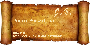 Jurin Vendelina névjegykártya
